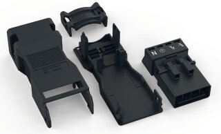 WINSTA MINI Stecker 4-polig 1,5 mm² 16 A Push-in schwarz