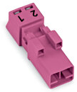 WINSTA MINI Stecker 2-polig 1,5 mm² pink...