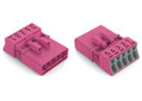WINSTA MINI Stecker 5-polig Kodierung B 1,5 mm² pink