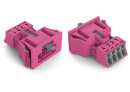 Snap-In-Stecker WINSTA MINI 890-794 4-polig Kodierung B pink