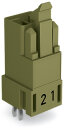 WINSTA MINI Stecker 890-872 2-polig gerade hellgrün...