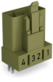 WINSTA MINI Leiterplattenstecker 890-874 gerade 4-polig hellgrün