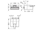 WINSTA MINI Stecker 890-895 5-polig gerade pink Leiterplatte