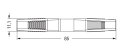 WINSTA KNX Stecker 893-1032 2-polig Zugentlastung lichtgrau