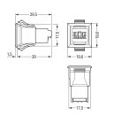 Snap-In-Buchse WINSTA KNX 893-2002 2-polig grün Push-in