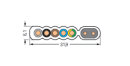 Flachleitung WINSTA IDC 5G2,5 mm² + 2x1,5 mm²...