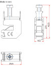 Leiteranschlussklemme 16 mm² Schiene 5 mm...