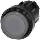 Leuchtdrucktaster 22 mm rund klar Kunststoff tastend