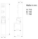 Systemleiste 208005 1x CEE 63A 185mm 400V 40A