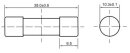 PV-Zylindersicherung 10x38 1000V 6A gPV