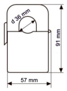 Umbaustromwandler 195321-600A 600/5A Klasse 1 36mm