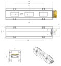 Dreiphasiger Stromwandler 223013-250/5A 250A/5A Klasse 1