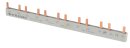Steg-Verdrahtungsschiene 2-polig 10mm² 12TE grau