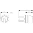 Knebelschalter 3SU1002-2BN10-0AA0 I-O 22 mm schwarz