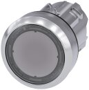 Drucktaster 3SU1050 22 mm klar Metall hochglanz flach...