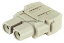 Han 40A Crimpmodul Buchse Einzelmodul 2-polig...
