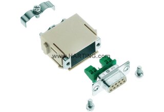 Han D-Sub Modul Profibus T Buchse 9-polig 5 A