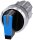 Knebelschalter 3SU1052-2BM50-0AA0 22 mm blau I>O<II 3-stellig