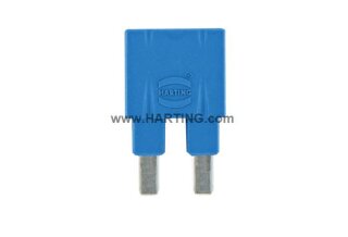 Steckbrücke längs 1x2 blau 16A 500V Han ES Press