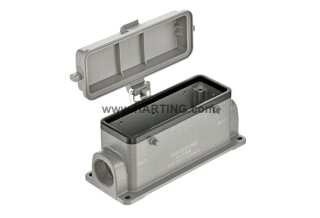 Han 24B Sockelgehäuse asg2-K-M25 Aluminium niedrige Bauform