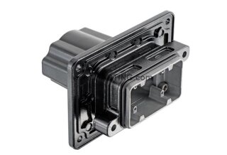 Han 6HPR-WDF-Gehäuse-M32 inverse Wanddurchführung Edelstahl