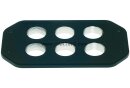 Montagedeckel Han 48HPR 6x M32 Edelstahl Schraubverriegelung