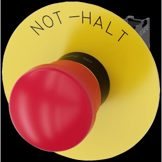 NOT-HALT-PILZDRUCKTASTER, 40MM, ROT