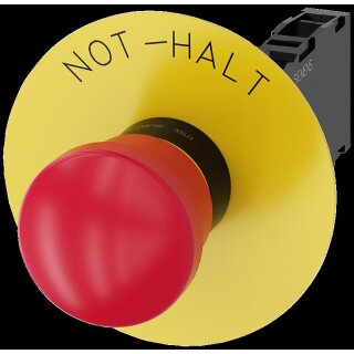 NOT-HALT-PILZDRUCKTASTER, 40MM, ROT