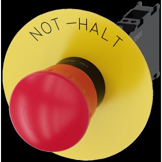 NOT-HALT-PILZDRUCKTASTER, 40MM, ROT