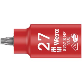 8767 B VDE HF TORX® Zyklop Bitnuss, isoliert, mit 3/8"-Antrieb, mit Haltefunktion, TX 27 x 55 mm