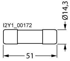 SITOR-Zylindersicherungseinsatz 3NC1450-5 50 A aR 690 V AC