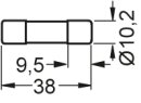 SITOR-Zylindersicherungseinsatz 3NC1012-0MK 12 A gR 690 V AC