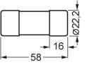 SITOR-Zylindersicherungseinsatz 3NC2250-0MK 50 A gR 690 V