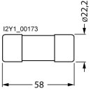 SITOR-Zylindersicherungseinsatz 3NC2220 20 A 690 V AC aR