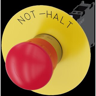 NOT-HALT-PILZDRUCKTASTER, 40MM, ROT