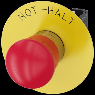 NOT-HALT-PILZDRUCKTASTER, 40MM, ROT