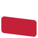 Bezeichnungsschild 12,5x27mm, Schild rot, ohne Aufschrift