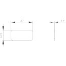 Bezeichnungsschild 12,5x27 mm zum Kleben Schnappen...