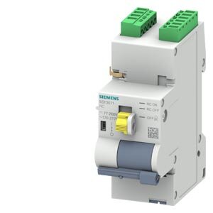 Siemens - 5ST3071 - Fernsteuerung Hilfsstrom mit erweiterten Funktionen (Eisenbahn, Temperatur), AC 230 V , DC 110 V; 2 TE; für Leitungsschutzschalter bis zu 4P, RCCB,...