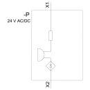 Akustischer Melder 3SU1200 22 mm IP40 80 dB schwarz