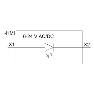 LED-Modul rot 3SU1401-1BG20-1AA0 6-24 V AC/DC Schraubanschluss