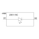 LED-Modul weiß 3SU1401 AC 230 V Federzuganschluss