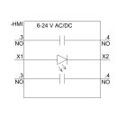 Kontaktmodul-Halter 3SU1501 1S 1S LED grün AC/DC 6-24 V
