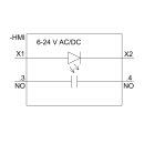 Halter Kontaktmodul 1S LED-Modul 3-fach 6-24 V AC/DC...