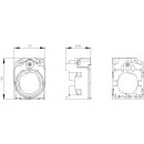 Universalhalter 3SU1550 3-fach Kunststoff...