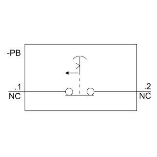 Befehlsgerätgehäuse 3SU1801-0NA00-2AC2 Kunststoff 22 mm Pilzdrucktaster