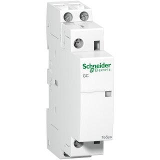 Installationsschütz GC, 1Ö/1S, 3,8VA, Spule 220-240VAC, Ith: 25A, VE=12ST