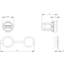 USB Typ A 3.0-Anschluss 22 mm Kunststoff schwarz IP65