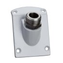 Adapter f. Signalbake, quadratisch 50mm RAL7040, für...