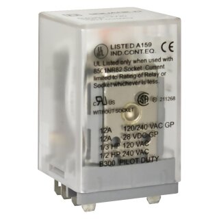 RELAIS 240 V AC 10 AMP TYP K + OPTIONEN